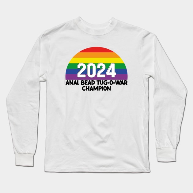 anal bead tug o war champion Long Sleeve T-Shirt by rlx666